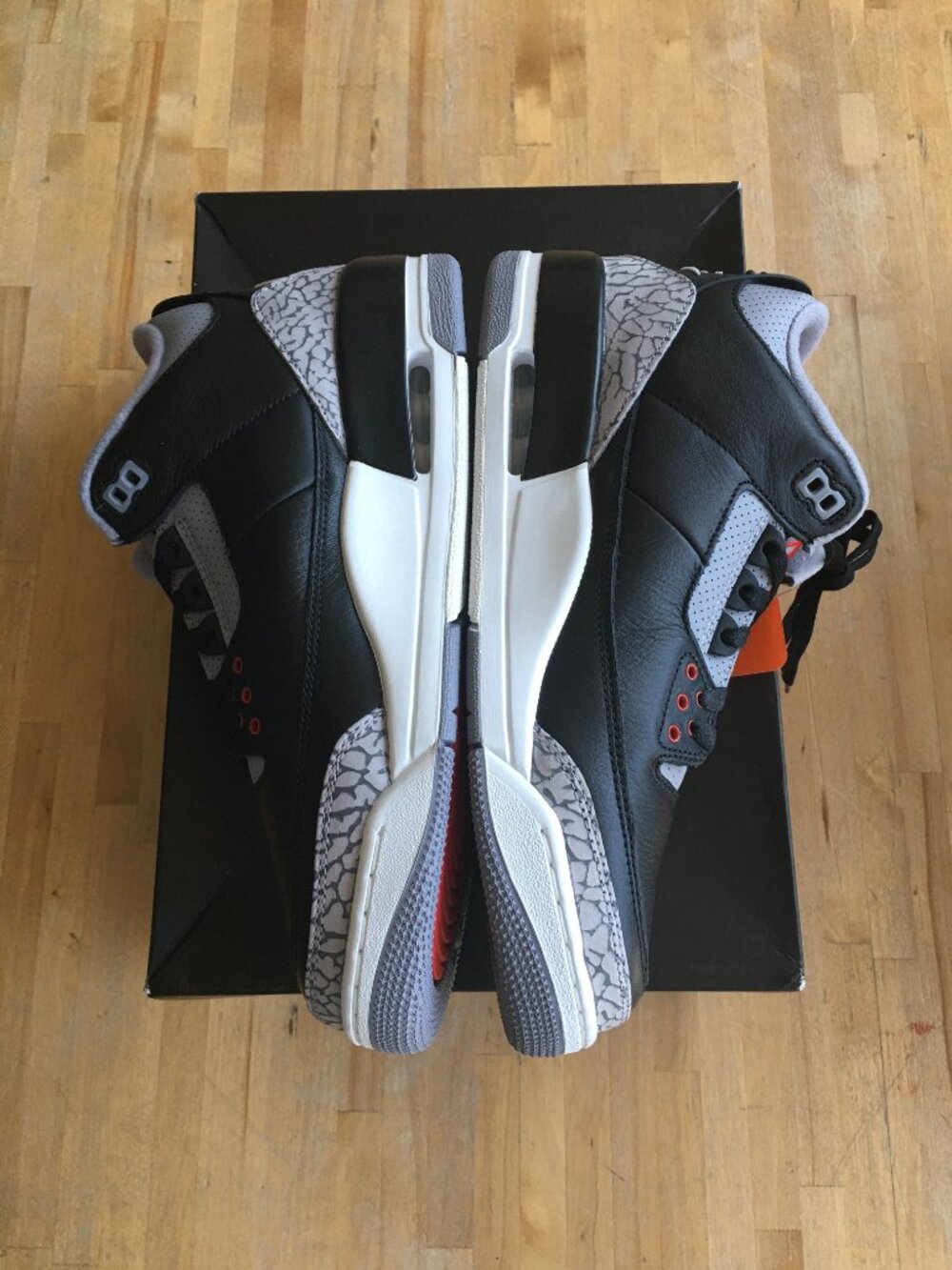 Air Jordan 3 "Black Cement" DN3707-010 Sz 9.5 - Picture 4 of 10